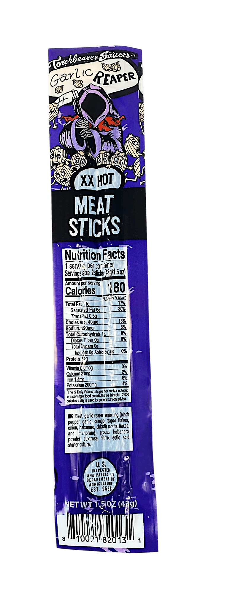 Free Garlic Reaper Spicy Meat Sticks - for orders over $25 - TorchBearer Sauces
