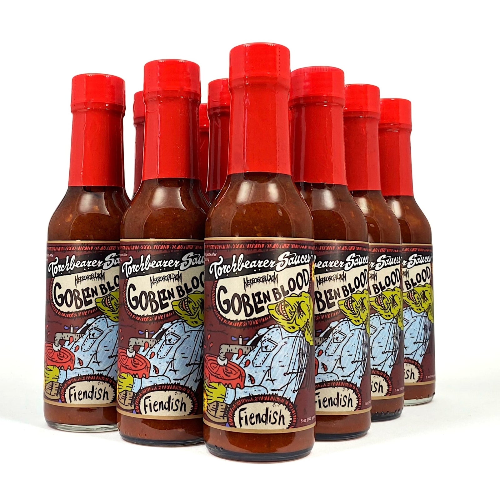 Nekrogoblikon's Goblin Blood - Seriously Spicy Hot Sauce - Case of 12 - TorchBearer Sauces