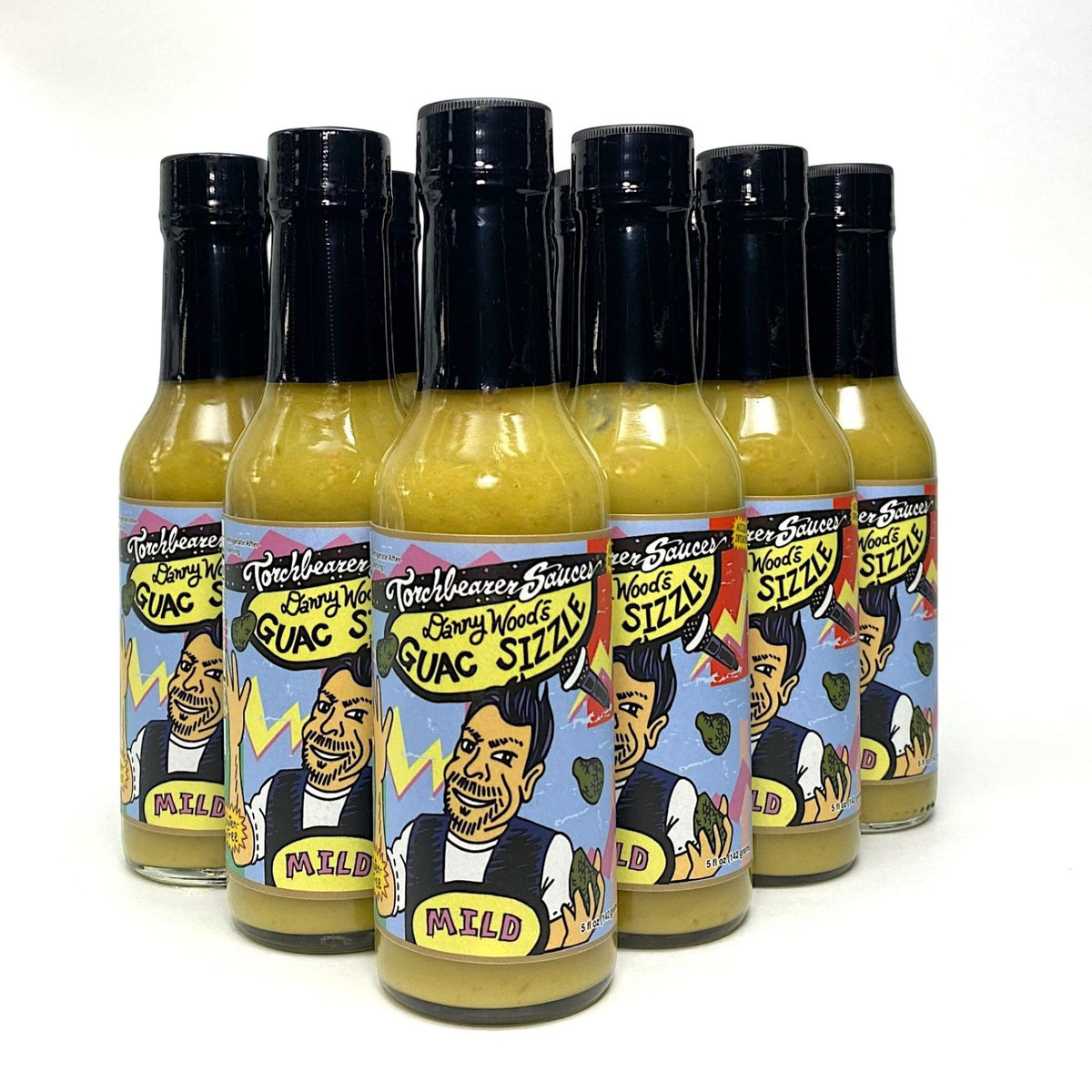 Danny Wood’s Guac Sizzle Spicy Guacamole Sauce - Case of 12 - TorchBearer Sauces