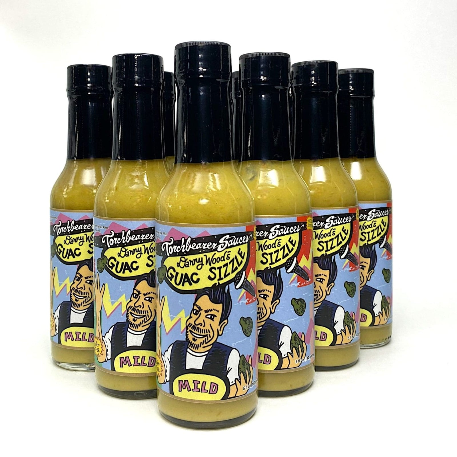 Danny Wood’s Guac Sizzle Spicy Guacamole Sauce - Case of 12 - TorchBearer Sauces