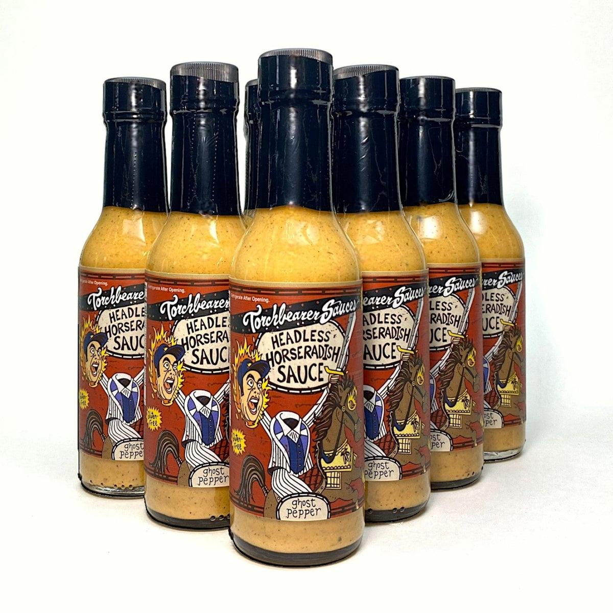 Headless Horseradish | Ghost Pepper Horseradish Sauce | Case of 12