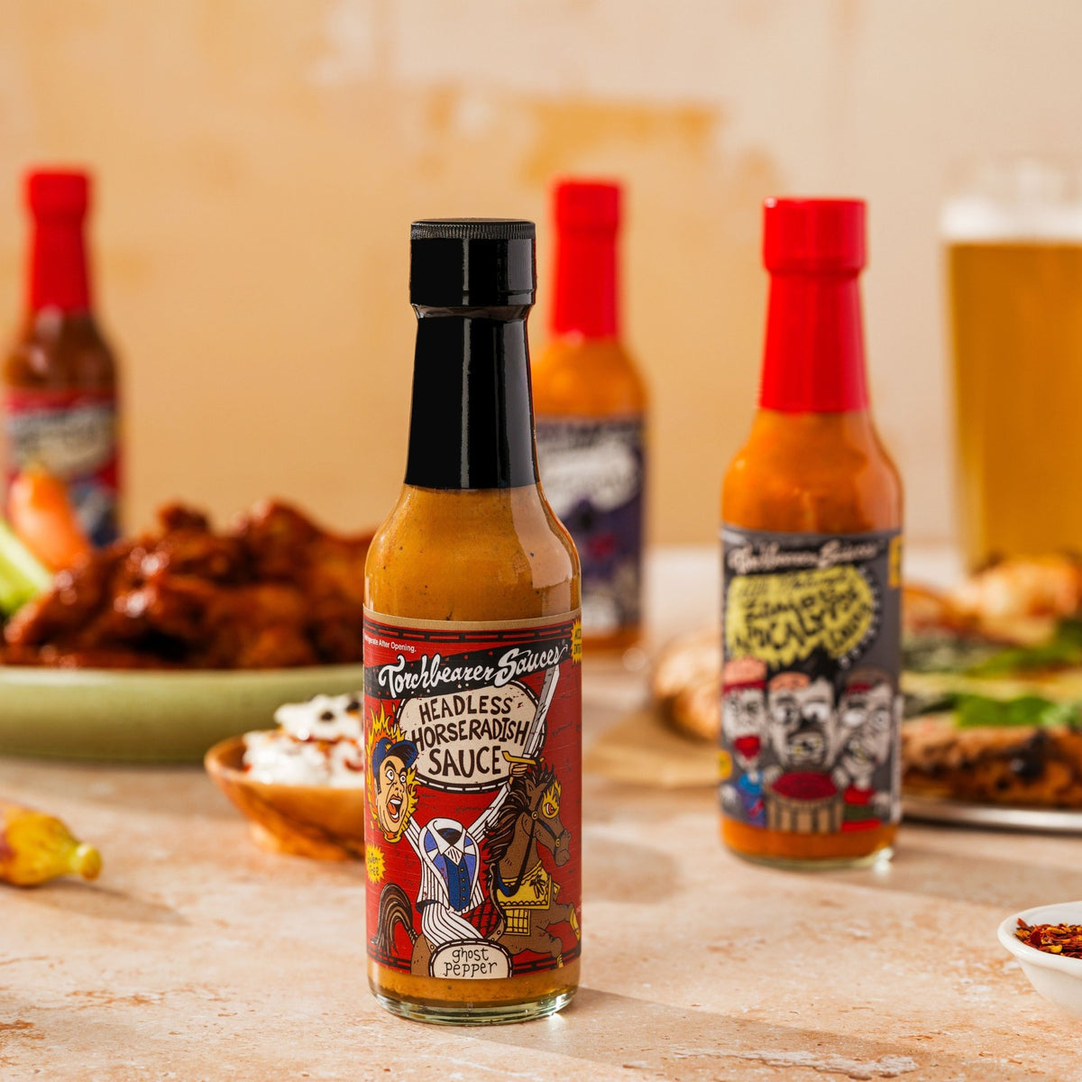 Headless Horseradish Hot Sauce set - TorchBearer Sauces