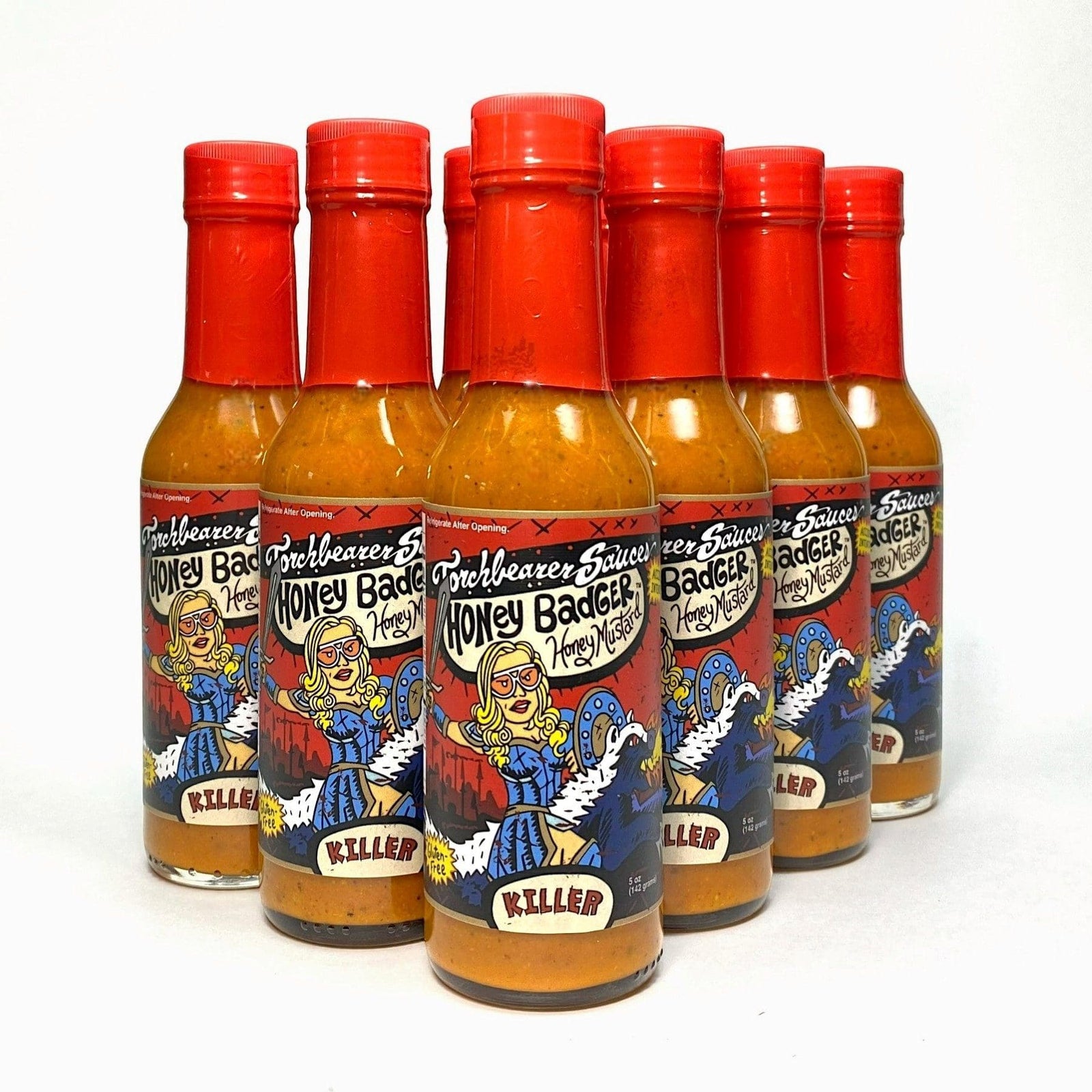 Honey Badger | Hottest Honey Mustard Sauce | Case of 12 - TorchBearer Sauces
