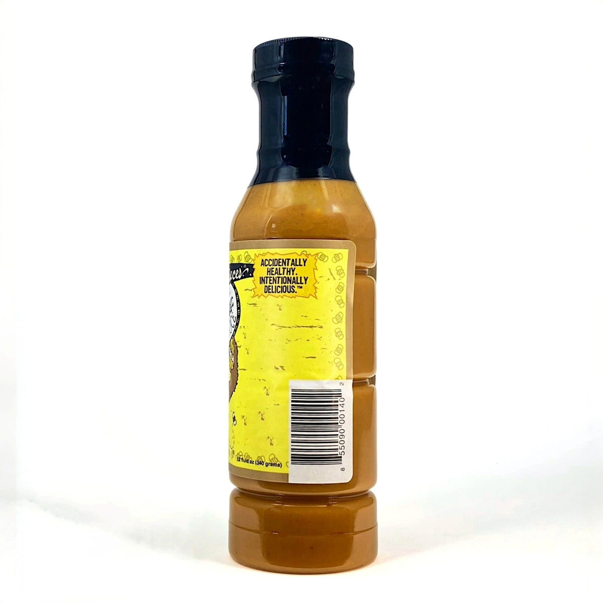Honey Garlic Sauce bottle showing back label and barcode