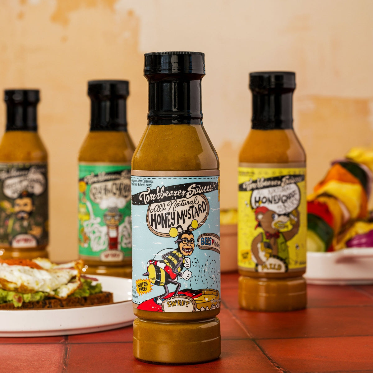 Honey Mustard Sauce with other TorchBearer sauces