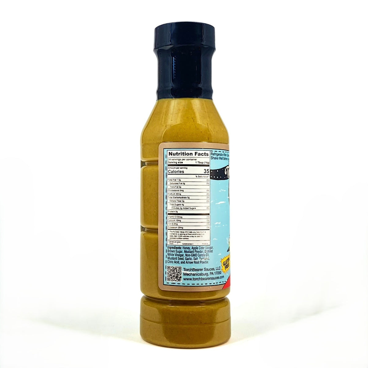 Honey Mustard Sauce bottle showing nutrition label