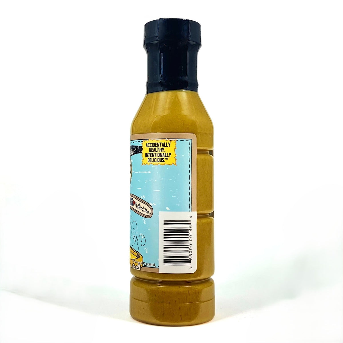 Honey Mustard Sauce bottle showing back label and barcode