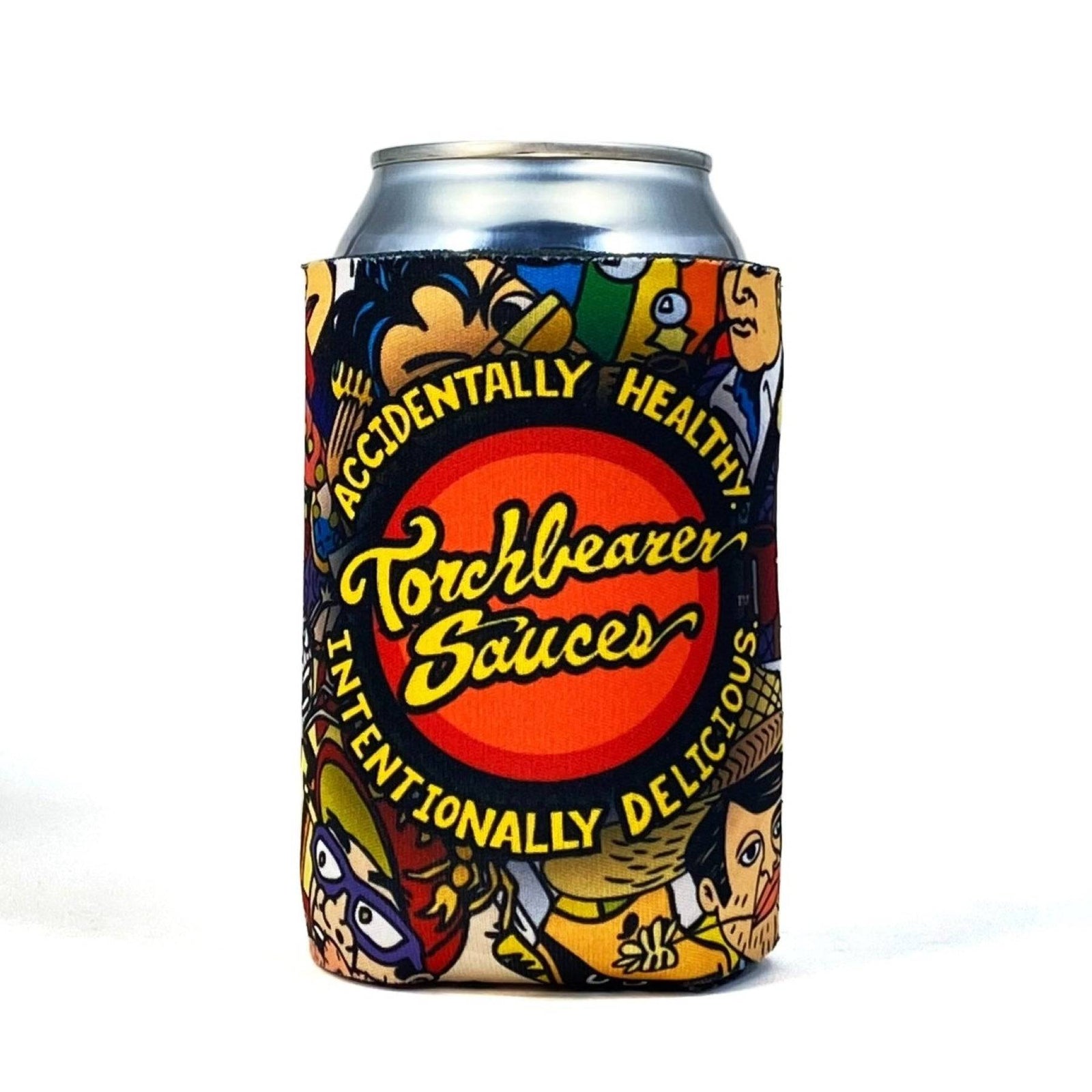 Character Can Koozie - TorchBearer Sauces