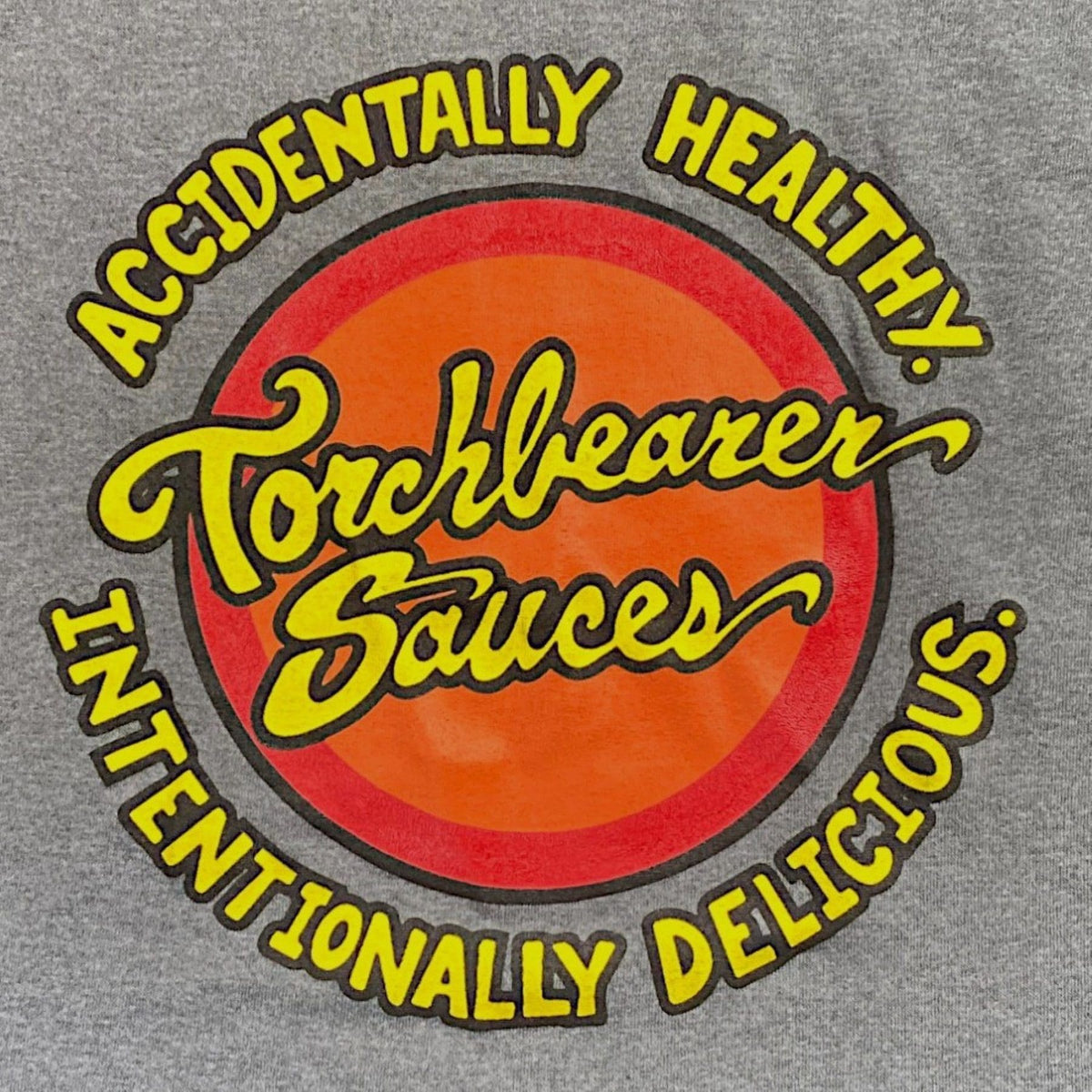 TorchBearer Sauces Grey Logo T-Shirt - TorchBearer Sauces