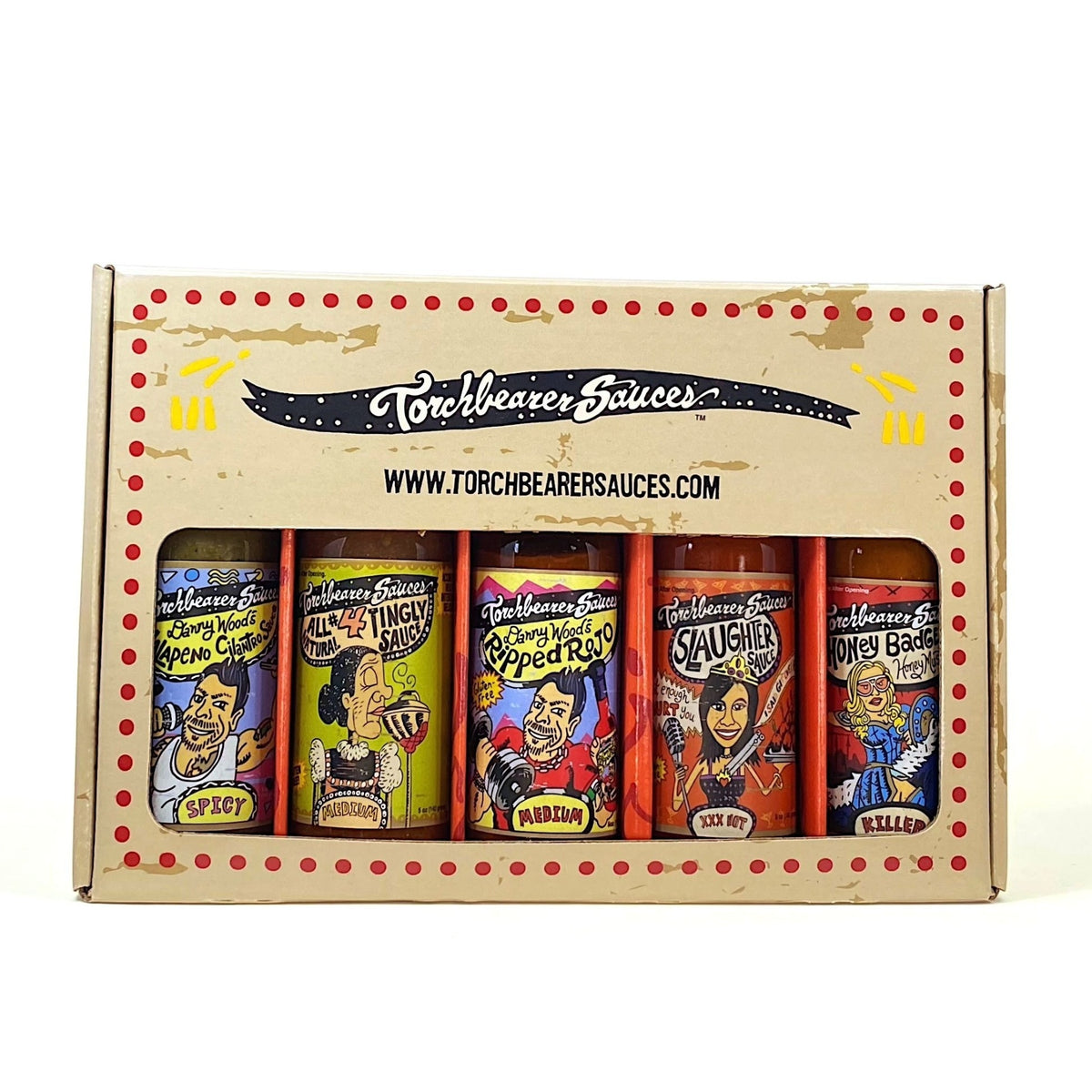 Mild to Wild Hot Sauces - 5-Pack - TorchBearer Sauces