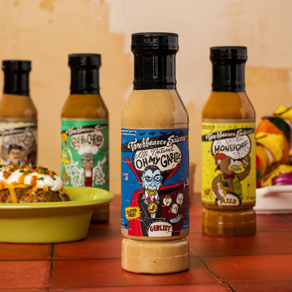 Oh My Garlic Creamy Garlic Sauce multiple bottles - TorchBearer Sauces