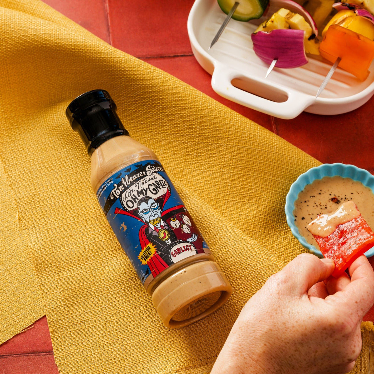 Oh My Garlic creamy garlic sauce with taco – Case of 12 - TorchBearer Sauces