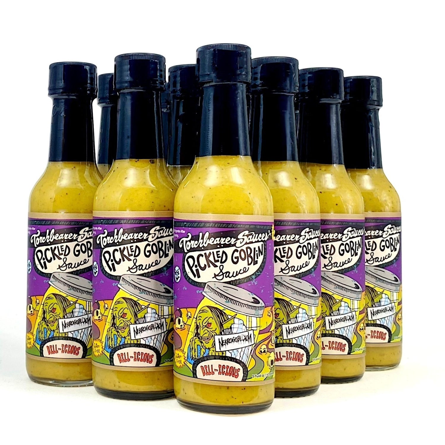 Nekrogoblikon's Pickled Goblin - Pickle Hot Sauce - Case of 12 - TorchBearer Sauces