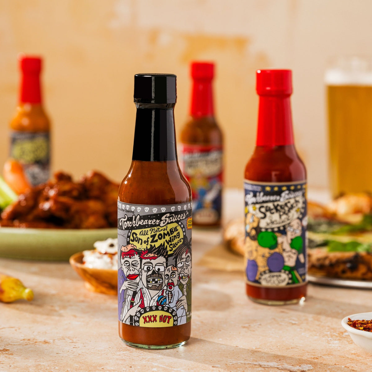 Son of Zombie Sweet & Smoky Hot Sauce set- TorchBearer Sauces
