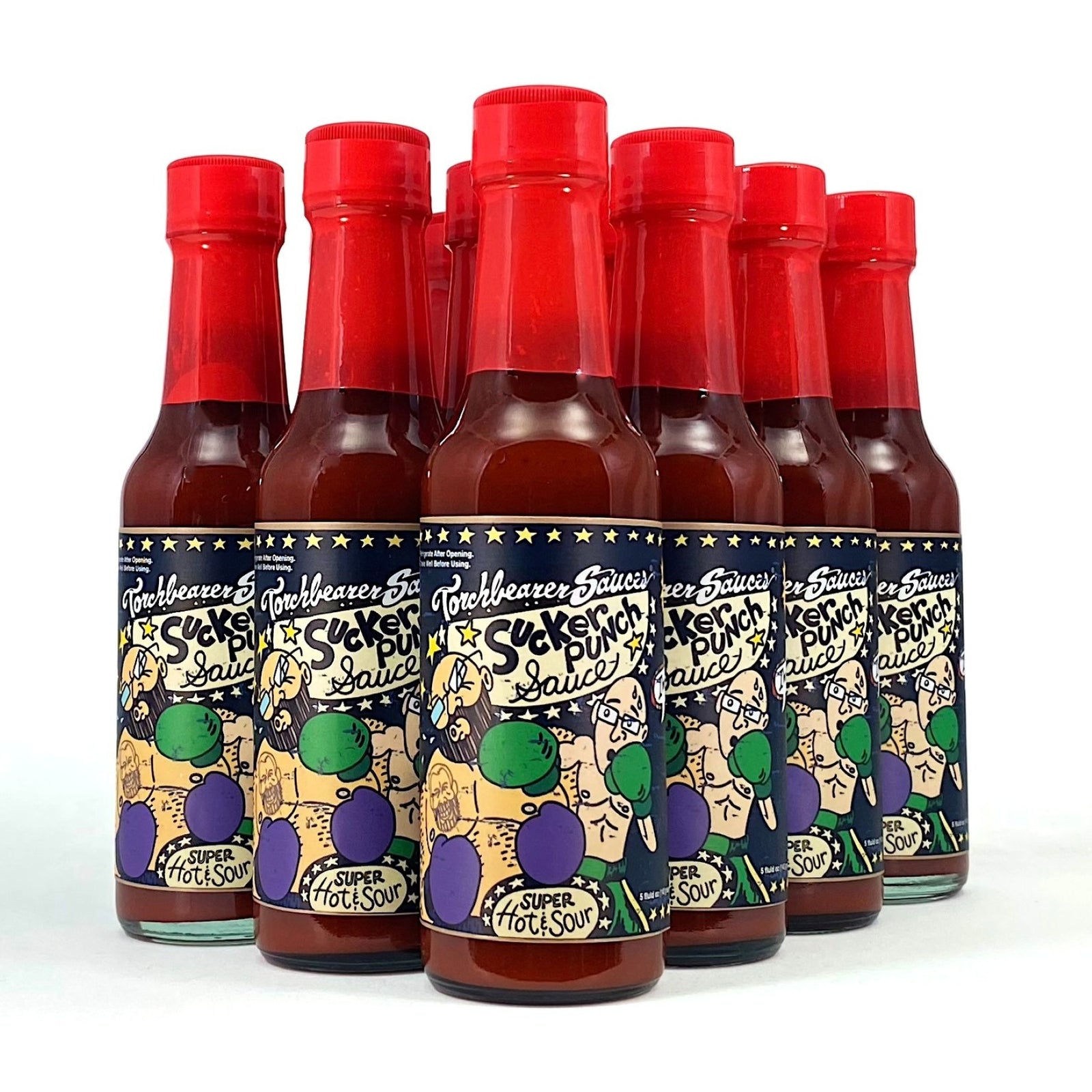 Sucker Punch - Extra Hot Hot Sauce - Case of 12 - TorchBearer Sauces