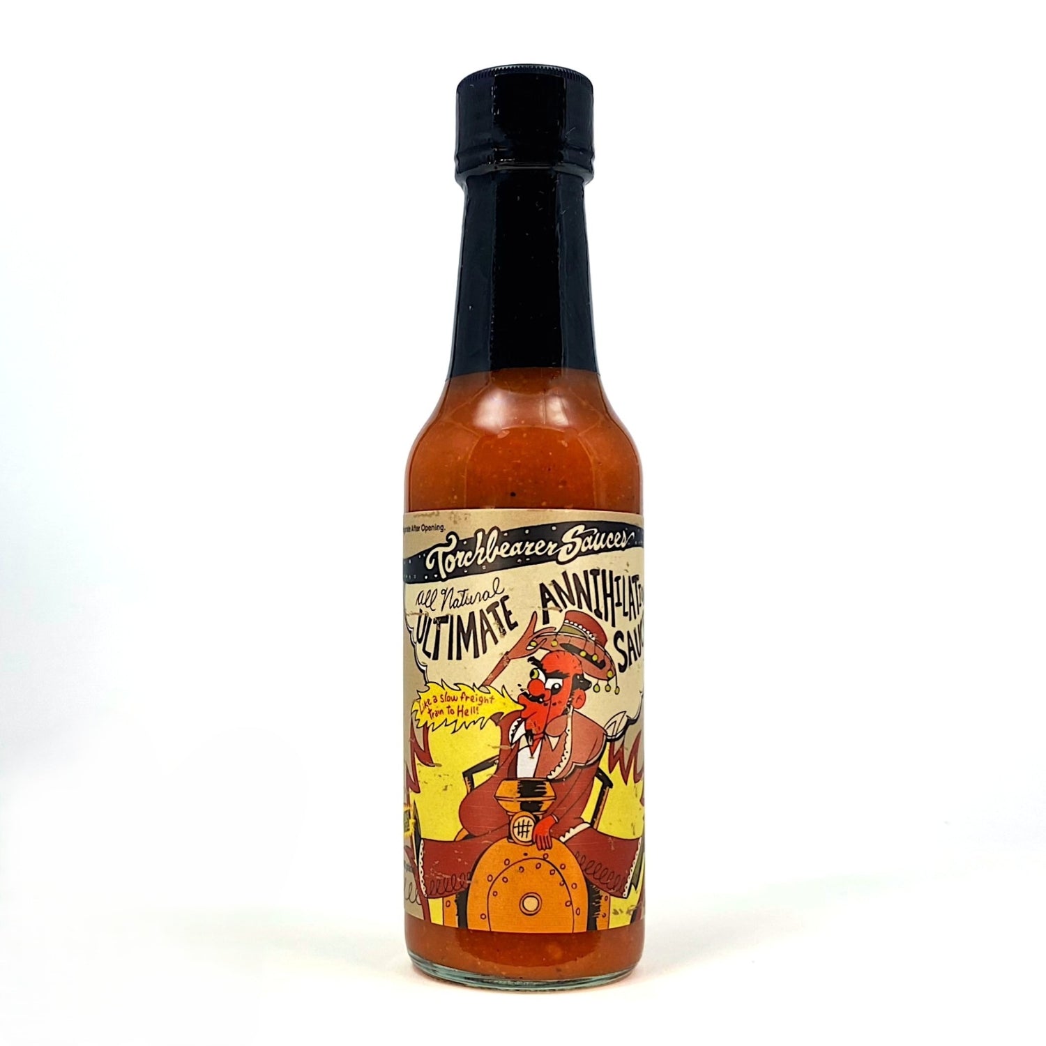 Ultimate Annihilation™ extreme heat hot sauce bottle